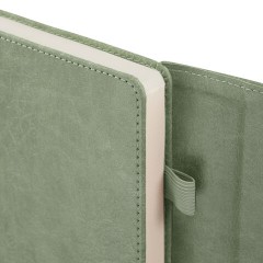 Ежедневник датированный 2026, А5, 145х213 мм, BRAUBERG "Jacket", под кожу, клапан, держатель, зеленый, 117402 - фото 5