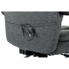 Кресло офисное CH-868MSG-BF, синхромеханизм, вибромодуль, подставка для ног, ткань, серое, 1998751 - фото 11