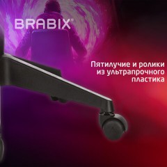 Кресло компьютерное BRABIX "Forcer GM-127", 2 подушки, ткань, серое/светло-голубое, 533214 - фото 15