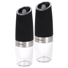 Набор гравитационных мельниц для соли и специй, электрические, 2 шт., PM-6, DASWERK (ДАСВЕРК), 456624 - фото 2