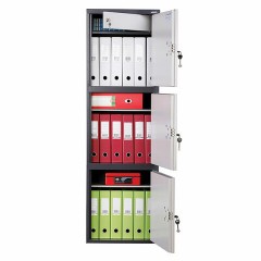Шкаф металлический для документов AIKO "SL-150/3Т" ГРАФИТ, 1490х460х340 мм, 37 кг, S10799153502 Шкаф металлический для документов AIKO "SL-150/3Т" ГРАФИТ, 1490х460х340 мм, 37 кг, S10799153502 - фото 2