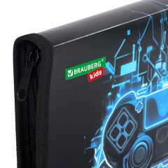 Папка для тетрадей BRAUBERG KIDS А5, 1 отделение, пластик, молния вокруг, "Digital gamepad", 273326 Папка для тетрадей BRAUBERG KIDS А5, 1 отделение, пластик, молния вокруг, "Digital gamepad", 273326 - фото 4