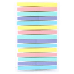 Закладки клейкие пастельные BRAUBERG PASTEL, 44х4 мм, 300 штук (15 блоков х 20 листов), 116683 - фото 2