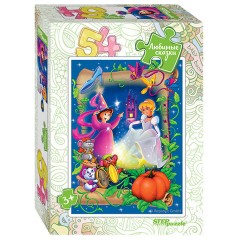 Пазл картонный 54 элемента, "Любимые сказки", АССОРТИ, поле 18х13,5 см, STEP PUZZLE - фото 4