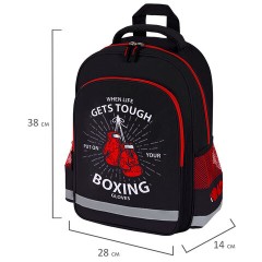 Рюкзак ПИФАГОР SCHOOL, 1 отделение, 3 кармана, "Boxing", 38x28х14 см, 272077 Рюкзак ПИФАГОР SCHOOL, 1 отделение, 3 кармана, "Boxing", 38x28х14 см, 272077 - фото 8