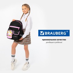 Рюкзак BRAUBERG PASTEL с термонашивками в комплекте, "Black kitty", черный, 40х29х14 см, 273128 Рюкзак BRAUBERG PASTEL с термонашивками в комплекте, "Black kitty", черный, 40х29х14 см, 273128 - фото 20