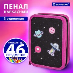 Пенал BRAUBERG, 3 отделения, полиэстер, 21х14 см, "Space sweets", 272332 Пенал BRAUBERG, 3 отделения, полиэстер, 21х14 см, "Space sweets", 272332 - фото 8