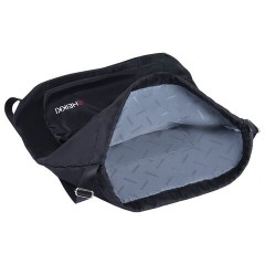 Рюкзак спортивный мешок HEIKKI CASUAL (ХЕЙКИ) с дополнительным карманом, 44х34 см, "Total black", 273457 - фото 4