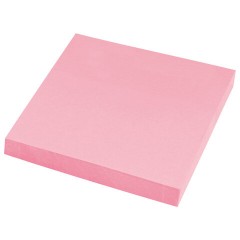 Блок самоклеящийся (стикеры) STAFF STANDARD, ПАСТЕЛЬНЫЙ 76х76 мм, розовый, 100 листов, 116576 - фото 2