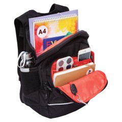 Рюкзак GRIZZLY школьный, анатомическая спинка, 2 отделения, для мальчиков, "YOUR ROUTE", 25х40х22 см, RB-550-1/2 - фото 5