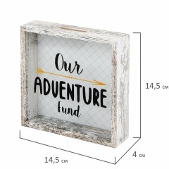Рамка-копилка 14х14 см для фото 13,5х13,5 см, стекло, МДФ, BRAUBERG "Adventure", 391257 Рамка-копилка 14х14 см для фото 13,5х13,5 см, стекло, МДФ, BRAUBERG "Adventure", 391257 - фото 6