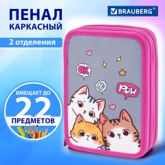 Пенал BRAUBERG, 2 отделения, полиэстер, 21х14 см, "Hi there", 273536 Пенал BRAUBERG, 2 отделения, полиэстер, 21х14 см, "Hi there", 273536 - фото 8