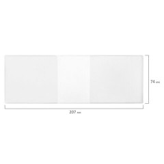 Обложка для студенческого билета, удостоверения, 104х74 мм, ПВХ, прозрачная, ДПС, 1098.К - фото 3