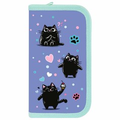 Пенал ПИФАГОР, 2 отделения, ламинированный картон, 19х11 см, "Funny cats", 273481 Пенал ПИФАГОР, 2 отделения, ламинированный картон, 19х11 см, "Funny cats", 273481 - фото 2