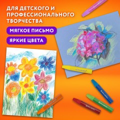 Пастель масляная восковые мелки утолщенные 72 цвета с точилкой, держателем и стеком, BRAUBERG PREMIUM, 272715 Пастель масляная восковые мелки утолщенные 72 цвета с точилкой, держателем и стеком, BRAUBERG PREMIUM, 272715 - фото 19