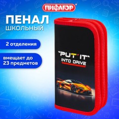 Пенал ПИФАГОР, 2 отделения, ламинированный картон, 19х11 см, "Cool wheels", 272248 Пенал ПИФАГОР, 2 отделения, ламинированный картон, 19х11 см, "Cool wheels", 272248 - фото 8