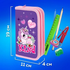 Пенал ПИФАГОР, 2 отделения, ламинированный картон, 19х11 см, "Happy Unicorn", 271533 Пенал ПИФАГОР, 2 отделения, ламинированный картон, 19х11 см, "Happy Unicorn", 271533 - фото 11