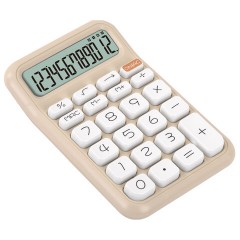 Калькулятор настольный BRAUBERG KW-500-BG (93x148 мм), 3D-кнопки, 12 разрядов, бежевый, 272955 - фото 4