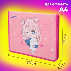 Папка для труда на молнии ЮНЛАНДИЯ А4, 1 отделение, откидная планка, органайзер, "Anime pals", 272222 Папка для труда на молнии ЮНЛАНДИЯ А4, 1 отделение, откидная планка, органайзер, "Anime pals", 272222 - фото 12
