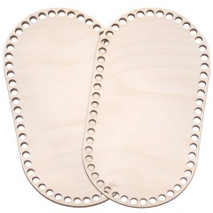 Донышки деревянные для вязания овальные, 2 шт., 24,5х13 см, BRAUBERG HOBBY, 665318 - фото 5