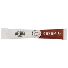 Сахар порционный OFFICE-BOX WELDAY (ВЭЛДЭЙ) в стиках по 5 г, 200 штук, 1 кг, 624095 - фото 5