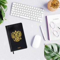 Ежедневник датированный 2026 А5 138х213 мм, BRAUBERG "State", под кожу, черный, 117415 - фото 13