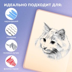 Скетчбук, слоновая кость 140 г/м2, 130х210 мм, 80 л., софт-тач, резинка, BRAUBERG ART CLASSIC, "Polo style", 116468 Скетчбук, слоновая кость 140 г/м2, 130х210 мм, 80 л., софт-тач, резинка, BRAUBERG ART CLASSIC, "Polo style", 116468 - фото 7