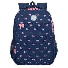 Рюкзак GRIZZLY школьный, анатомическая спинка, 2 отделения, для девочек, "PINK BOWS", 39х30х20 см, RG-568-2/3 Рюкзак GRIZZLY школьный, анатомическая спинка, 2 отделения, для девочек, "PINK BOWS", 39х30х20 см, RG-568-2/3 - фото 2