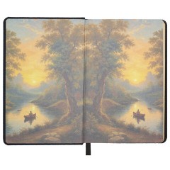 Ежедневник датированный 2026 А5 138х213 мм, BRAUBERG "ArtGallery", под кожу, нашивка, черный, 117405 - фото 13