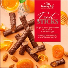 Конфеты шоколадные "Fruit Sticks" с курагой и миндалем, 175 г, БЕРЕСТОВ А.С., УТ-00031674 Конфеты шоколадные "Fruit Sticks" с курагой и миндалем, 175 г, БЕРЕСТОВ А.С., УТ-00031674 - фото 2