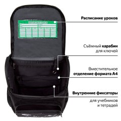 Ранец ПИФАГОР BASIC, 1 отделение, 3 кармана, эргономичная спинка, "Space invader", 35х28х18 см, 273140 Ранец ПИФАГОР BASIC, 1 отделение, 3 кармана, эргономичная спинка, "Space invader", 35х28х18 см, 273140 - фото 17