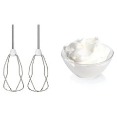 Миксер BOSCH MFQ 3540, 450 Вт, 5 скоростей, 2 венчика, 2 крюка для теста, стакан, белый, MFQ3540 - фото 4