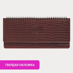 Планинг датированный 2026 305х140 мм BRAUBERG "Comodo", под кожу, темно-коричневый, 117222 - фото 8