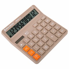 Калькулятор настольный BRAUBERG DIGITAL-12-BG (151х152 мм), 12 разрядов, двойное питание, БЕЖЕВЫЙ, 272970 Калькулятор настольный BRAUBERG DIGITAL-12-BG (151х152 мм), 12 разрядов, двойное питание, БЕЖЕВЫЙ, 272970 - фото 4