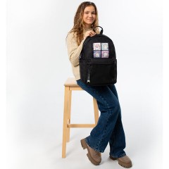 Рюкзак BRAUBERG FASHION CITY универсальный, карман-антивор, "Hamsters", черный, 44х31х16 см, 273840 - фото 9