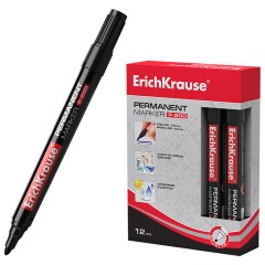 Маркер перманентный ERICH KRAUSE "P-200", ЧЕРНЫЙ, 0,8-2 мм, 4777