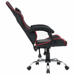 Кресло компьютерное CROMEX "Joker GM-125", две подушки, экокожа, черное/красное, 532954 - фото 9