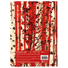 Скетчбук, белая бумага 80 г/м2, 145х203 мм, 80 л., резинка, твердый, BRAUBERG ART, "Russia", 116894 - фото 2