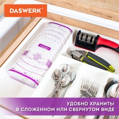 Коврик силиконовый для раскатки/запекания 30х40 см, фиолетовый, DASWERK, 608423 Коврик силиконовый для раскатки/запекания 30х40 см, фиолетовый, DASWERK, 608423 - фото 17