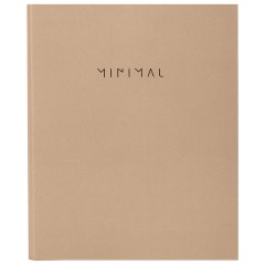 Тетрадь на кольцах А5 175х215 мм, 120 л., твердый картон, матовая ламинация, клетка, BRAUBERG "Minimal beige", 404997 - фото 2