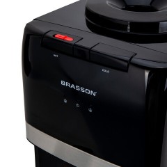 Кулер для воды BRASSON (БРАССОН) TSC-03, настольный, НАГРЕВ/ОХЛАЖДЕНИЕ КОМПРЕССОРНОЕ, 2 крана, черный, 455428 - фото 5