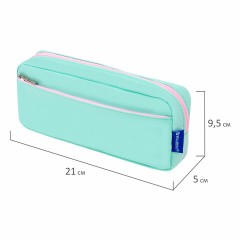 Пенал мягкий BRAUBERG PASTEL, 2 отделения, мятный, 21х9,5х5 см, 272275 Пенал мягкий BRAUBERG PASTEL, 2 отделения, мятный, 21х9,5х5 см, 272275 - фото 5