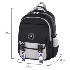 Рюкзак BRAUBERG SNAP, 2 отделения, 3 кармана, "Original black", 39х28х16 см, 272066 Рюкзак BRAUBERG SNAP, 2 отделения, 3 кармана, "Original black", 39х28х16 см, 272066 - фото 7