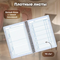 Дневник для музыкальной школы 48 листов, гребень, пластиковая обложка, картон, BRAUBERG, "МИКС", 107519 - фото 24
