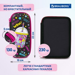 Пенал BRAUBERG, 1 отделение, 1 откидная планка, EVA, 22х10х5 см, "Pop style", 271552 Пенал BRAUBERG, 1 отделение, 1 откидная планка, EVA, 22х10х5 см, "Pop style", 271552 - фото 12