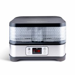 Сушилка для овощей BQ (БИ-КЬЮ) FD1001, объём 10 л, 250 Вт, 5 поддонов, электронное управление, стальная, 86192128 - фото 2
