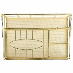 Органайзер для косметики и мелочей металлический 4 секции, MONTE VITA, 160х240х150 мм, золото, 272479 Органайзер для косметики и мелочей металлический 4 секции, MONTE VITA, 160х240х150 мм, золото, 272479 - фото 8