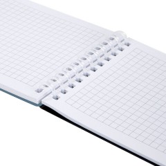 Блокнот МАЛЫЙ ФОРМАТ А6, 60 л., силиконовый гребень, обложка пластик, клетка, BRAUBERG, синий, 117565 - фото 8