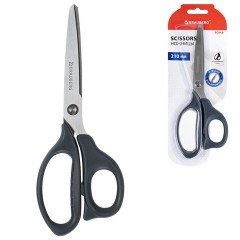 Ножницы BRAUBERG "BOMB", 210 мм, графитовый цвет, 2-сторонняя заточка, эргономичные, 238856 - фото 4