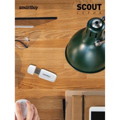 Флеш-диск 4 GB SMARTBUY Scout, USB 2.0, белый, SB004GB2SCW - фото 5